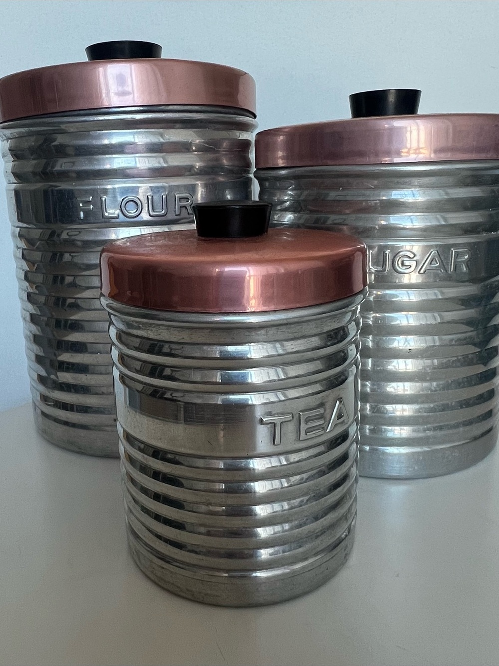 Vintage Nasco Canister Set Retro 1960s Mid Century Modern